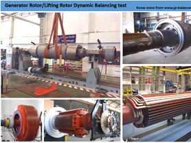 Generator Rotor Lifting Rotor Dynamic Balancing Test