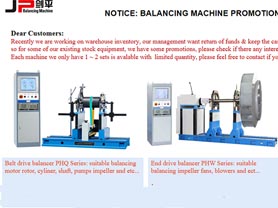 Offer JP Popular Balancing Machine Promotion