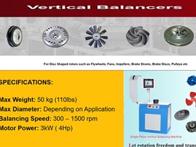 Vertical Balancing Machine for Flywheel Pulley Brake Disc Drum