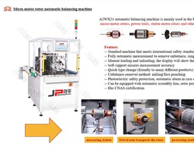 Product highlights Two Station Rotor Automatic Balancing Machine