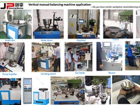 Vertical Manual Balancing Machine Application