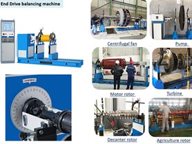 Horizontal End Drive Balancing Machine