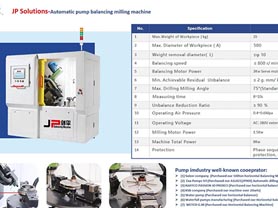 JP Solutions-Automatic Pump Balancing Milling Machines