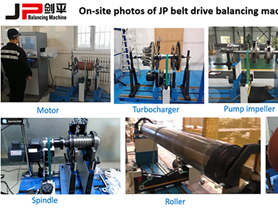 Belt Drive Dynamic Balancing Machine On Site Photo