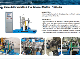 Horizontal Belt Drive Balancing Machine