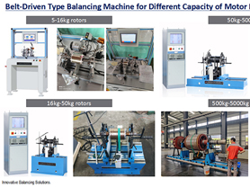 Different Capacity of Motor Rotor Balancing Machine