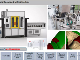 Differential Shell Line Automatic Balancing Machine with Feeding Conveyor