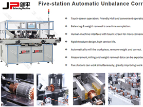 Five Station Automatic Armature Balancing Machine