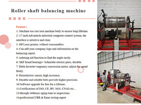 Roller Shaft Balancing Machine