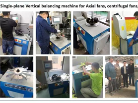 Dynamic Vertical Balancing Machine for Industrial Centrifugal Fans