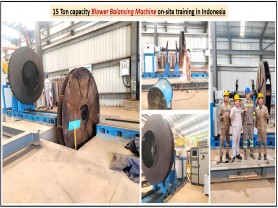 15T Blower Balancing Machine on-Site Training in Indonesia