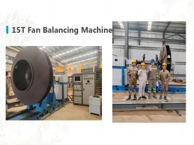 15T Fan Impeller Balancing Machine in Indonesia Site