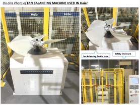 Fan Balancing Machine used in HAIER