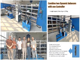 Two Dynamic balancers with one Controller suitable from 3kg-2000kg