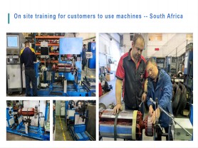 Onsite Training in South Africa about Dynamic Balancing Machine