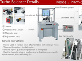 JP Turbo Balancing Machine Detail