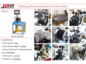 Balancing Machine for Textile Industry