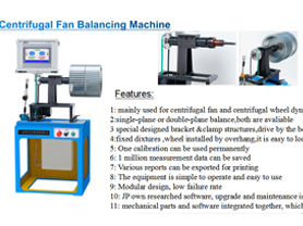 Centrifugal Fan Balancing Machine