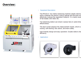 Two Station Fan Balancing Machines