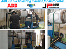 ABB Use JP Balancing Machine for Motor Rotor