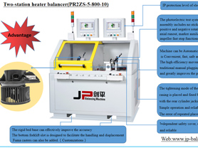 JP Two Station Heater Balancer Machine