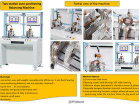 TWO STATION ROTOR BALANCING MACHINE