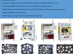 Fan Assembly Line Balancing Machine